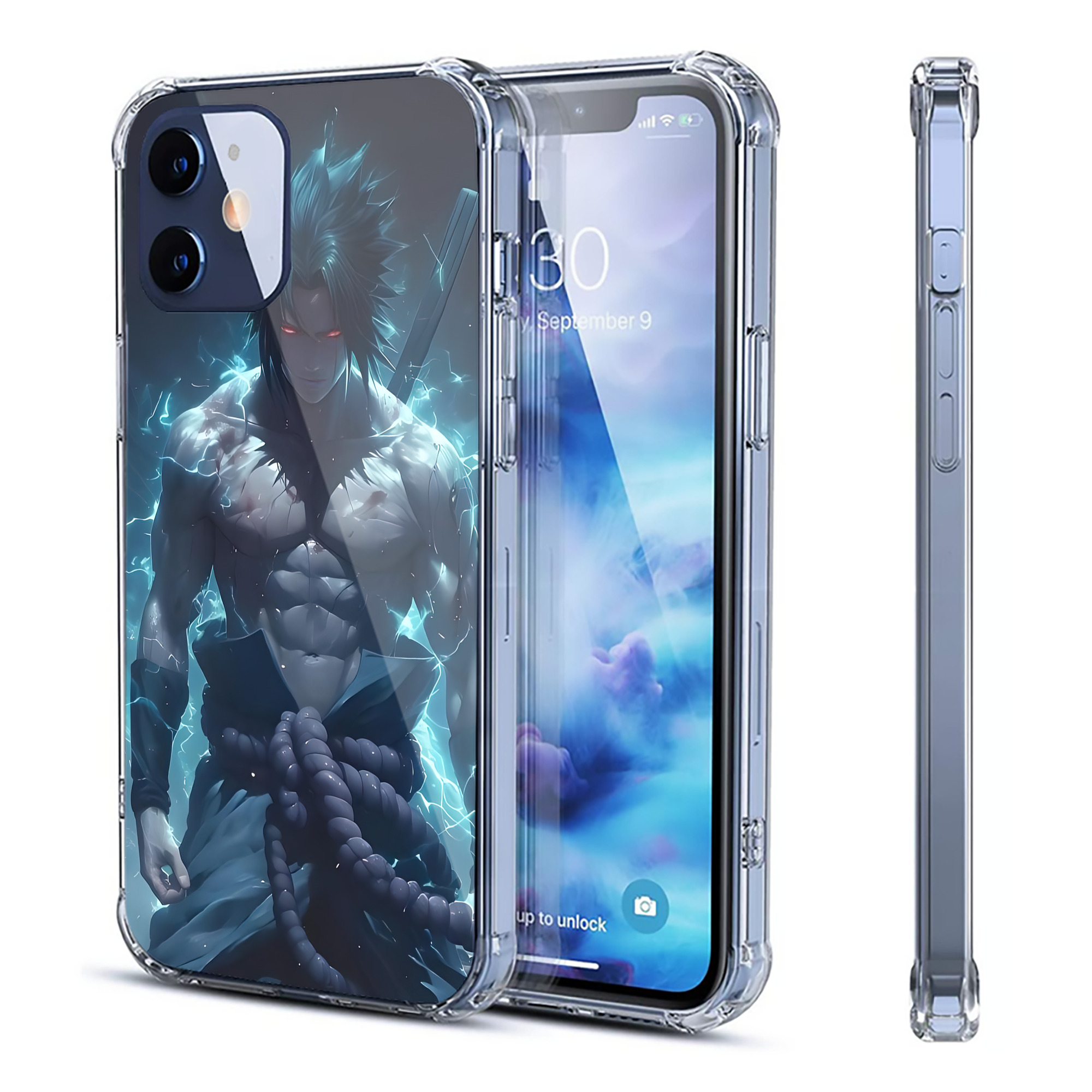 （画像用） NARUTO -ナルト- NARUTO -ナルト- 疾風伝 【iPhone 12シリーズ対応】透明スマホケース（クリアソフトケース）